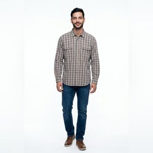 Polo Ralph Lauren Mens Long Sleeve Button-Down Plaid Shirt Size L 100% Cotton